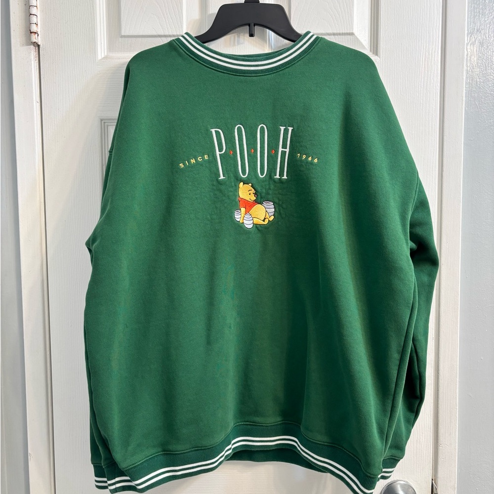 Green Winnie the Pooh Crewneck